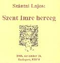 Sz�ntai Lajos - Szent Imre herceg