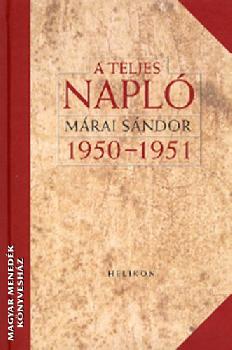 Mrai Sndor - A teljes napl  1950-51