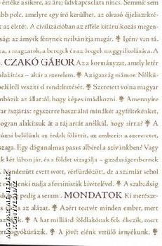 Czak Gbor - Mondatok