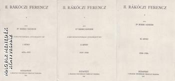 Dr. Márki Sándor - II. Rákóczi Ferenc I-II-III. kötet