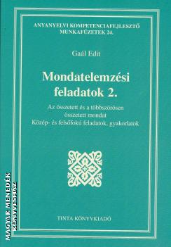 Gal Edit - Mondatelemzsi feladatok 2.