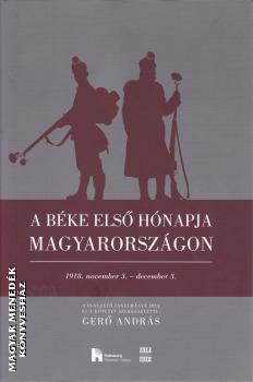 Ger Andrs - A bke els hnapja Magyarorszgon