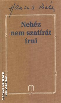 Hamvas Béla - Nehéz nem szatírát írni