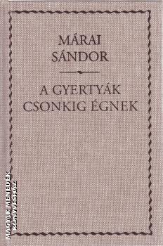 A Gyertyak Csonkig Egnek Helikon Marai Sandor Konyv Helikon Magyar Menedek Konyveshaz