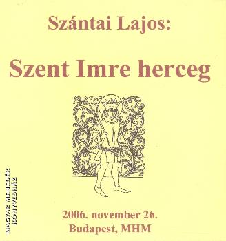 Sz�ntai Lajos - Szent Imre herceg