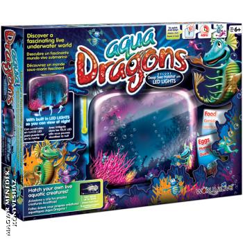 Aqua Dragons - Vízi sárkány birodalom Deluxe díszcsomagolású kiadás ledes világítással +1 nagyítóval